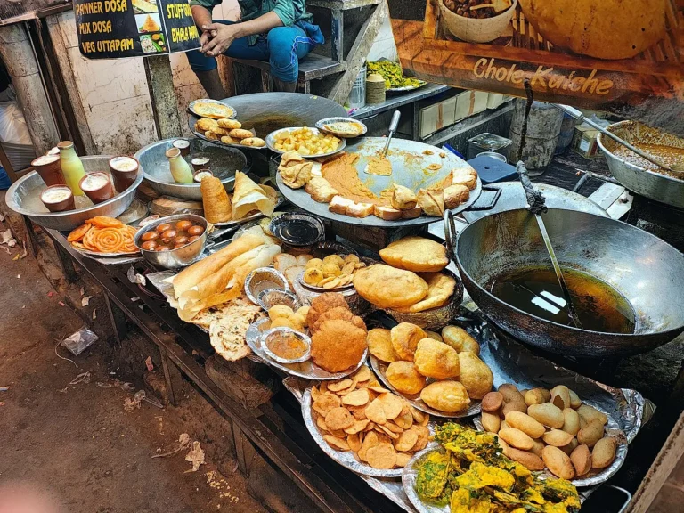 Street food at Paranthe Wali Gali on a Delhi food tour